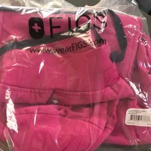 Figs electric orchid scrub pants